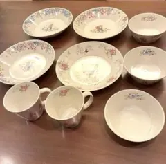 新品　未使用　ピーターラビット　陶器製　カレーパスタ皿　サラダボウル　コップのサムネイル
