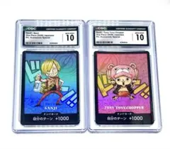 【CGC10】熊本復興支援 ドン!!カード サンジ チョッパー PSA10相当