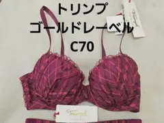 26700 トリンプ　ゴールドレーベル　ブラジャー　赤　c79のサムネイル