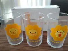 【新品未使用】ミスタードーナツ ポンデライオン グラス 3個セット 非売品