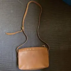 ラルフローレン　キャメル レザー ショルダーバッグ