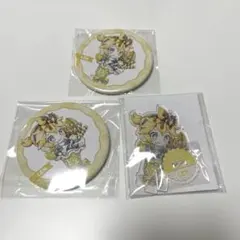 SNOW MIKU デフォルメアアクリルスタンド 鏡音レン GIGO 缶バッジ