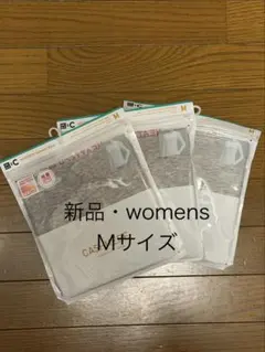 ユニクロwomen極暖ヒートテックカシミヤブレンドクルーT3枚　グレー　M　新品
