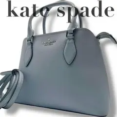 極美品 kate spade 2way ダーシー ミディアム サッチェル 水色