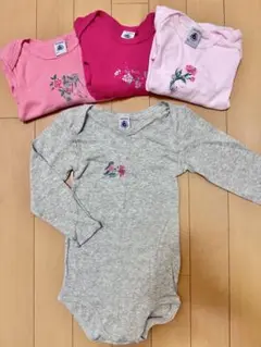 PETIT BATEAU 長袖ボディスーツ 24m