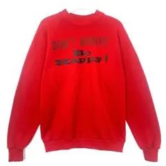 80sUSA製ジャージーズJERZEESスウェット赤レッドヴィンテージ30328