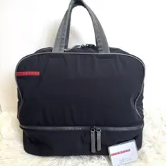 【美品】プラダ スポーツ ハンド バック トラベル ボストン 旅行 カバン 黒