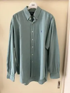 90s Polo by Ralph Lauren BLAKE 千 鳥格子 L 緑