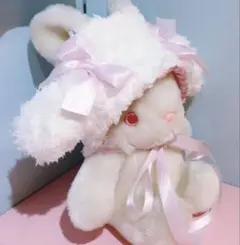 新品　ナイルパーチ　うさ耳ヘッドドレス　垂れ耳うさぎイヤーマフ　ふわふわ