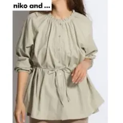 niko and… レディース　シャツ　ブラウス　チュニック　羽織り　L