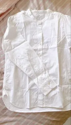 無印良品　ホワイト コットン 長袖シャツ