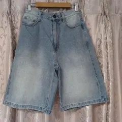 WEGO♥ヴィンテージウォッシュデニムハーフパンツ S
