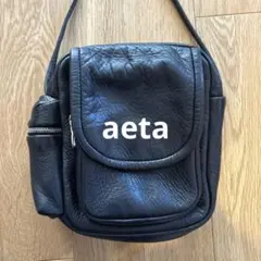 Aeta / DEER LEATHER SHOULDER POUCH 黒のサムネイル