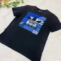 アディダス トレフォイル ビッグロゴTシャツ XSサイズ　ブラック