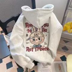 新品 LABUBU ラブブ　長袖　スウェット　パーカー　トレーナー　男女兼用