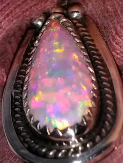 インディアンジュエリー☆オパールリング NAVAJOナバホ族アーティスト 