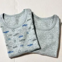 【新品】ベルメゾンキッズ 半袖肌着ソフトキルト厚地2枚 130cm 綿100%