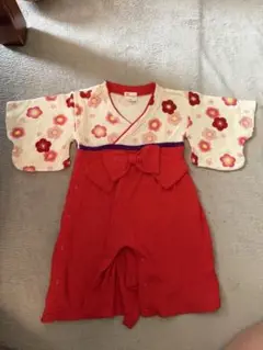 NEO-FACTORY 赤い着物ロンパース70サイズ