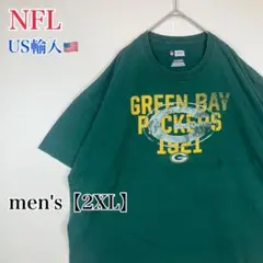 ●T722【US輸入】 NFL 半袖 Tシャツ グリーン系 men's【2XL】のサムネイル