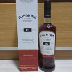 BOWMORE12年旧ボトル　蒸留所ラベル　円筒付き　古酒ウイスキー BOWMORE12年旧ボトル 蒸留所ラベル 円筒付き 古酒ウイスキー - メルカリ