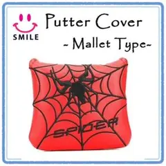 ♪新品♪ ゴルフ パターカバー マレット マグネット スパイダー 蜘蛛 ヒーロー