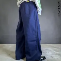 Ben Davis gorilla cut バギーワークパンツ W30 ネイビー