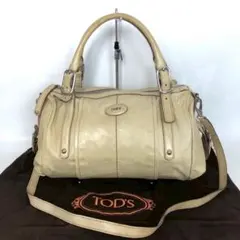TOD'S トッズ 2way ハンドバッグ ベージュ レディース ブランドのサムネイル