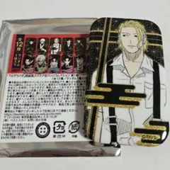 ジャンプフェスタ　柴登吾　カグラバチ　蒔絵風　スクエア缶バッジ