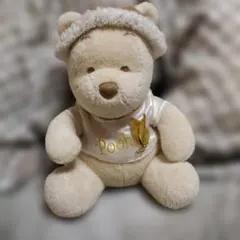 プーさんぬいぐるみ サンタ帽子付 高さ約32cm