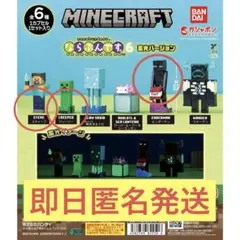 マインクラフト　ならぶんです。6 スティーブ　クリーパー　エンダーマン　3種