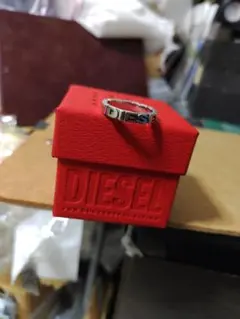 良好品 ディーゼル DIESEL立体ロゴリング 16号 イタリア製 高級感あり