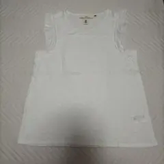 H&M フリル付きホワイトノースリーブ