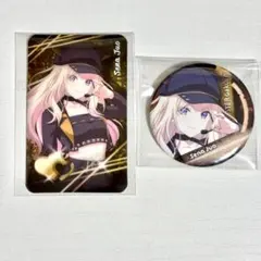 【SALE中】十王星南 カラオケの鉄人 コラボ グリッター缶バッジ カード