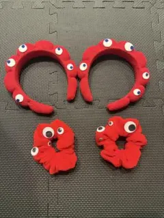ミャクミャクカチューシャ&シュシュ　2セット　万博アクセサリー