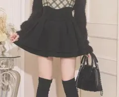 ミシェルマカロン殿堂入り!! 美脚になれるスカート♡インナーパンツ付き／Lサイズ