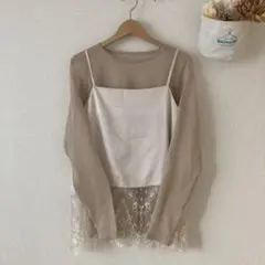 select MOCA シアーカットソー　ライトベージュのサムネイル