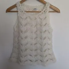 ✨土・日限定値下げ✨cantwo. 毛糸レースノースリーブベスト