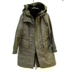 セオリー　3way モッズコート　ファー　ダウン　ジャケット　濃いカーキ