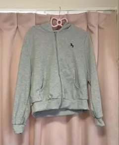 SHEIN グレー フルジップ パーカー Mサイズ