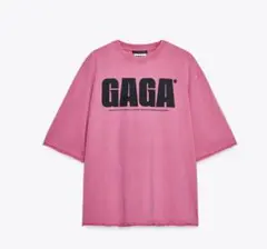 ZARA Lady　GaGa ピンクTシャツ Y2K