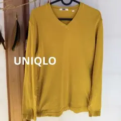 UNIQLO ユニクロ　無地　ロンT 長袖Tシャツ　マスタード　Ｓサイズ