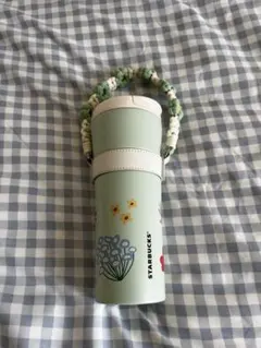 中国限定 スターバックス 刺繍付きタンブラー 未使用 エメラルド 