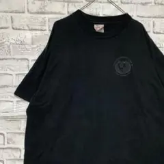 USA製90sヴィンテージTシャツ！シングルステッチ　ブラック半袖古着XL 22