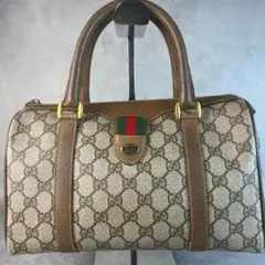 美品 オールドグッチ GUCCI GG ヴィンテージ ミニボストンバッグ 紙タグのサムネイル