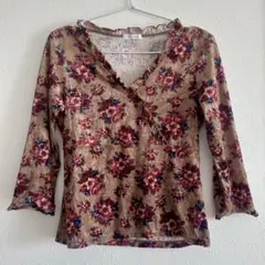 L'EST ROSE ベロア フェアリーグランジ フリル ローズ バラ 花柄