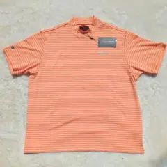 ✩新品✩BRIEFING　モックネック　半袖　ゴルフ　オレンジ　ボーダー　XL 美品 BRIEFING GOLF モックネックシャツ BRG241M50 M - メルカリ