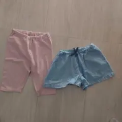 UNIQLO 無印良品 キッズハーフパンツ ショートパンツ2点セット