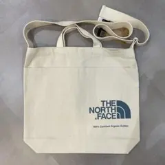 ノースフェイス ホワイト×ブルー オーガニックコットンショルダー NM82386