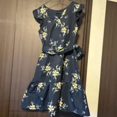 ジルバイジルスチュアート　フラワープリント ノースリーブワンピース Sサイズ