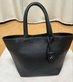 Kitamura ハンドバッグ牛革ダークネイビー卒園卒業保護者会にも